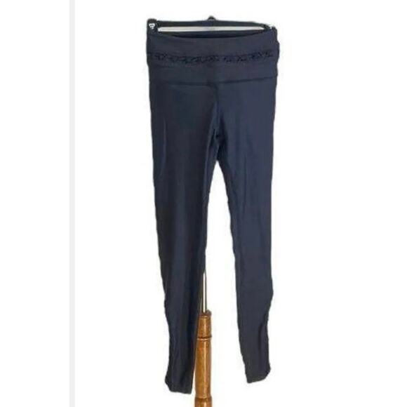 NWT Anthropologie All Fenix Juliet Black Leggings Sz XS - Picture 1 of 7